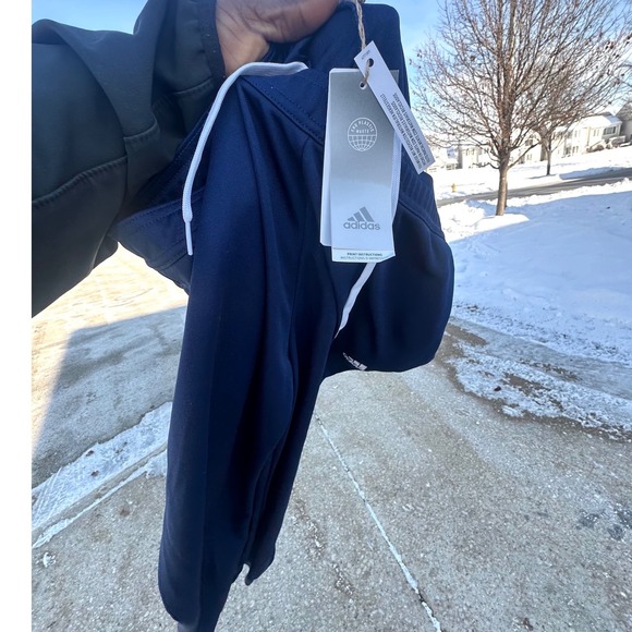 Adidas Entrada 22 Women's Training Pants Size XL Navy Blue Sports Joggers - Picture 12 of 14